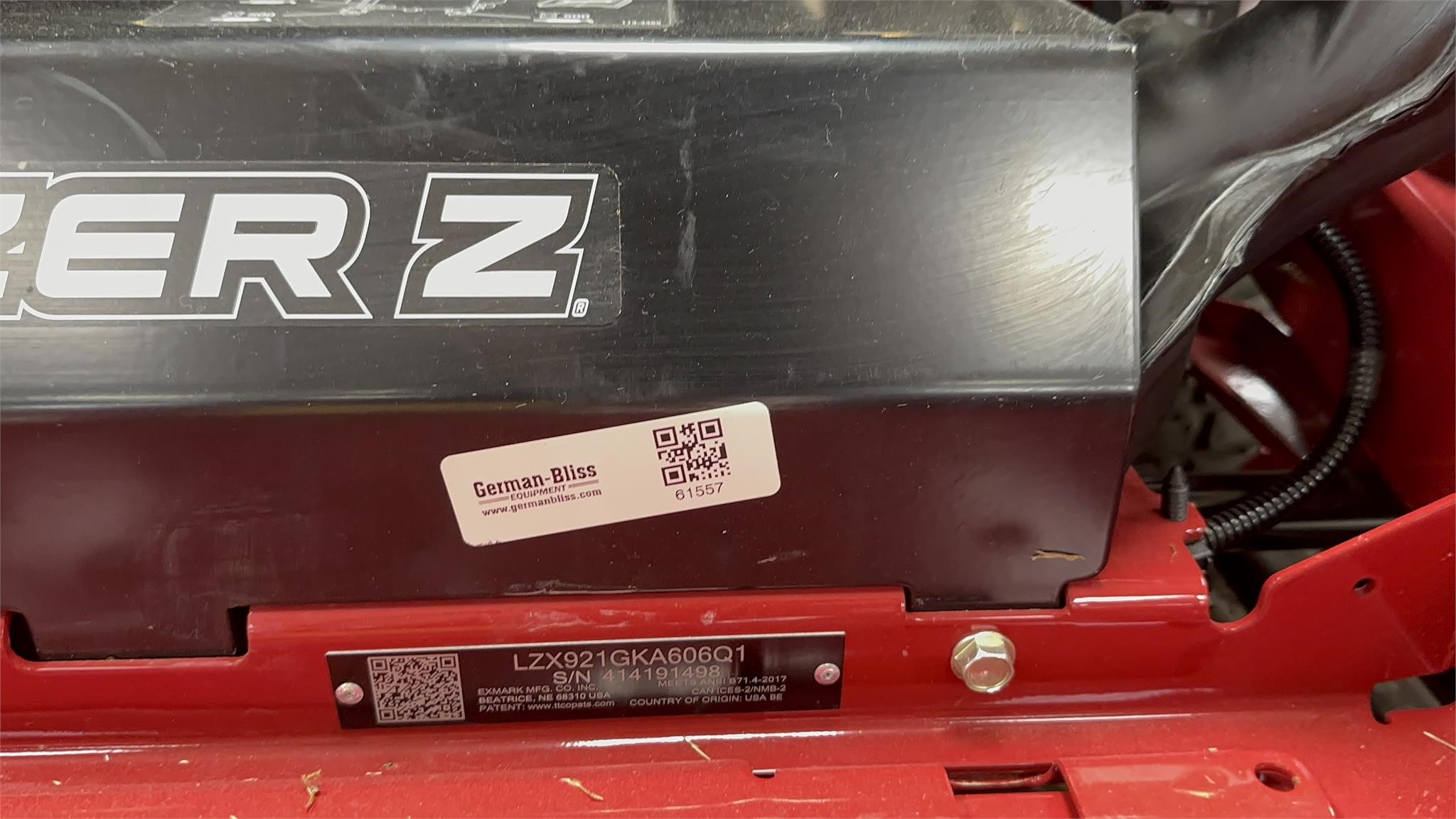 EXMARK LZX921GKA606Q1 - 61557 - German-Bliss Equipment Inc.